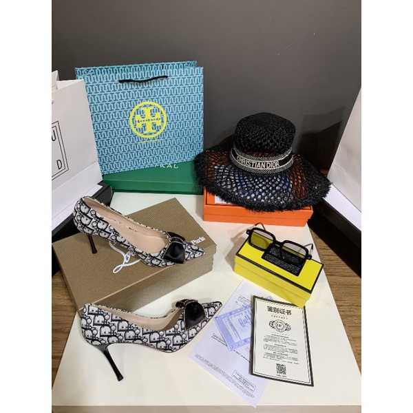 pl(VIDEO) Giày Cao Gót 8p Nơ Công Chúa Da Mềm Êm Fullbox Hãng Cao Cấp