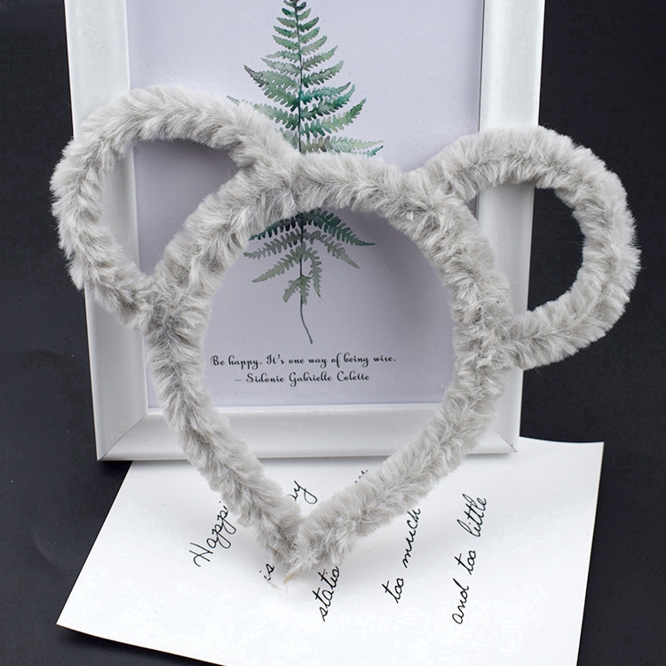 Haimeikang Phụ kiện tóc thời trang dành cho nữ dễ thương Băng đô tai gấu sang trọng