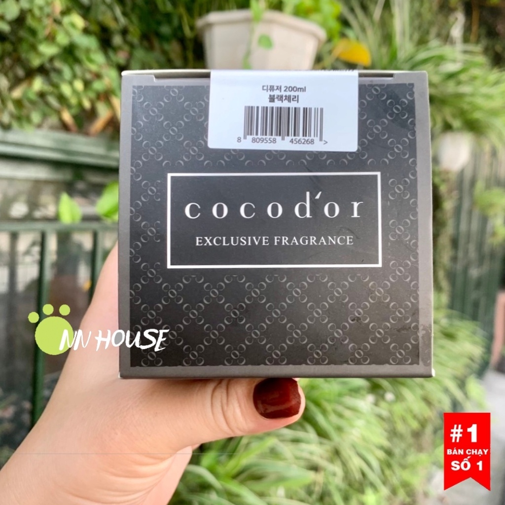 Tinh dầu thơm phòng thiên nhiên Cocodor Hàn Quốc, xông tinh dầu tán hương, khử khuẩn dầu thơm tặng que khuếch tán và hoa