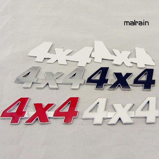 【VIP】Car Metal 3D 4x4 Displacement Badge Truck Auto Motor Sticker Decoration Decal