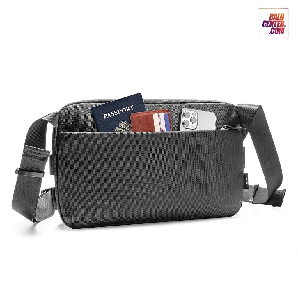 Túi Đeo Chéo Nam Nữ Tomtoc Urban Codura 3 Ngăn Chứa Lớn, Đựng Phụ Kiện Tiện Lợi, Chất Liệu Chống Thấm Nước