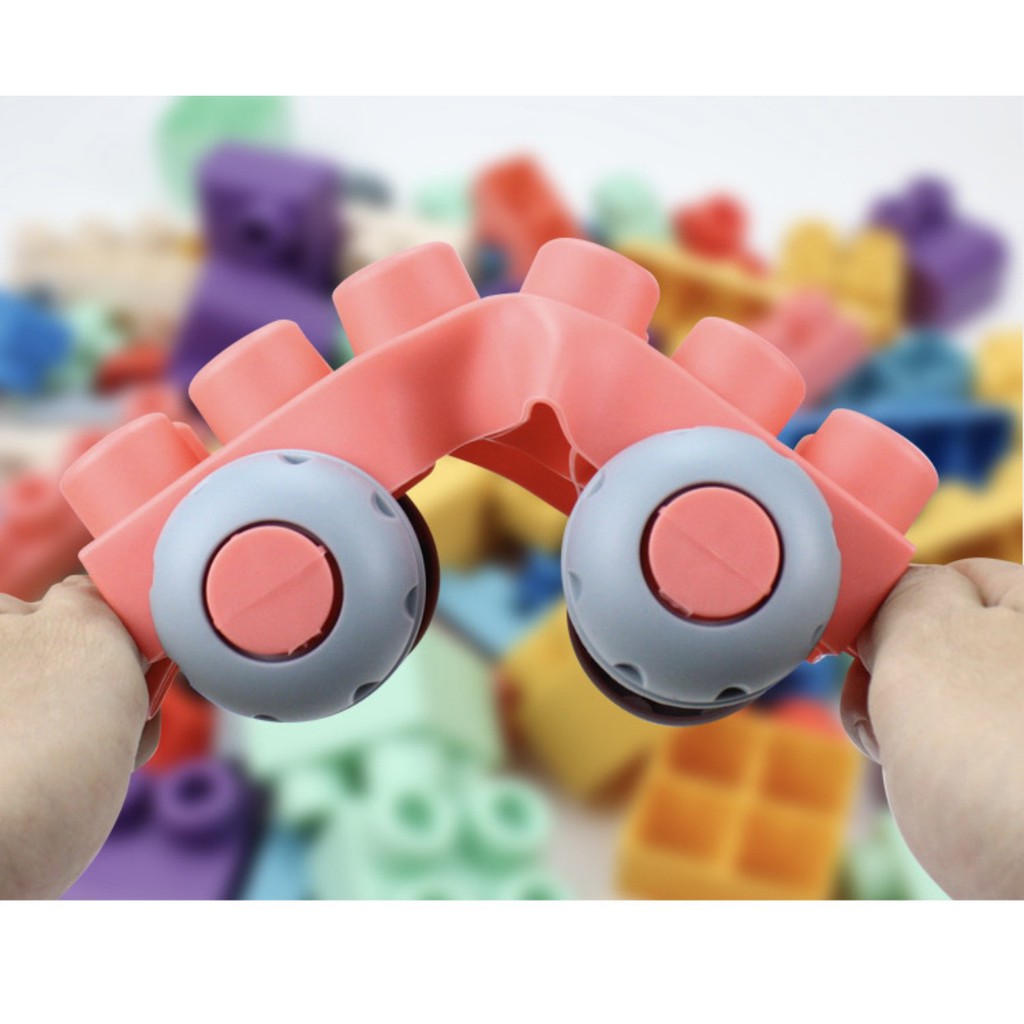 Bộ đồ chơi lắp ghép LEGO Nhựa Dẻo 50 chi tiết CAO CẤP an toàn cho bé
