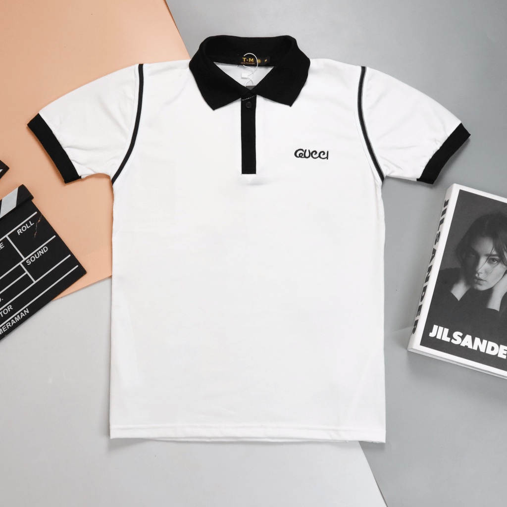 Áo Thun Nam Cổ Trụ Phối Sọc Vai Chất Cotton Mịn Đẹp Mặc Thoải Mái Phù Hợp Đi Làm, Đi Chơi, Du Lịch [NEW UNISEX]