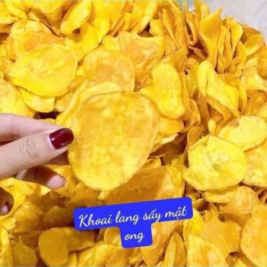 [HOT] Khoai Lang Vàng Sấy Mật Ong Đà Lạt Siêu Giòn, Ngon (Không Bán Hàng Vỡ)