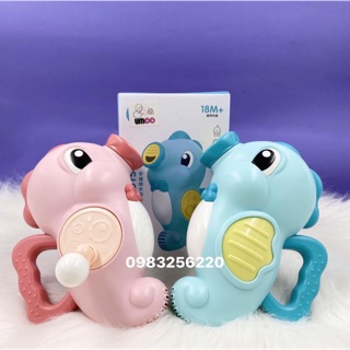 Đồ chơi nhà tắm cá ngựa xoay phun nước