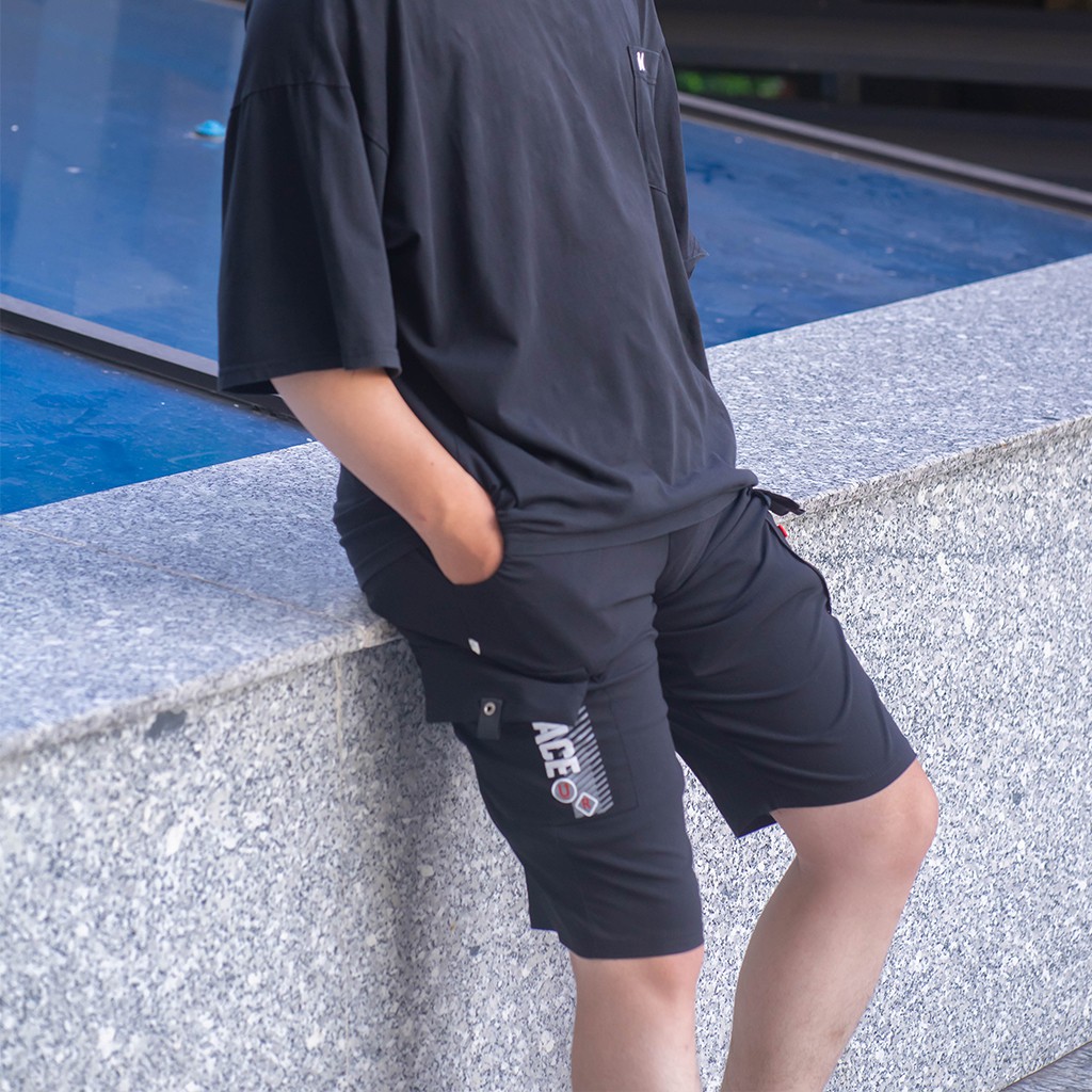 [VIDEO THẬT] Quần đùi nam, quần short unisex Cloudnine Store túi hộp cá tính phối chữ co giãn tốt vận động thoải mái | BigBuy360 - bigbuy360.vn