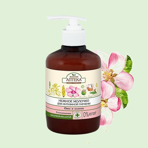 Dung dịch vệ sinh phụ nữ Làm Dịu Da, Cân Bằng Độ pH Vùng Kín &quot;Zelenaya Apteka&quot; 370ml