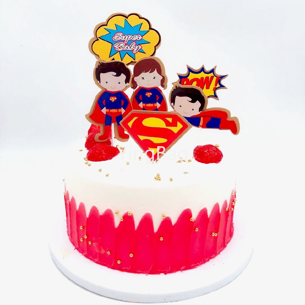1 Bộ Que Cắm Trang Trí Bánh Kem Chủ Đề Siêu Anh Hùng Avengers Cho Tiệc Sinh Nhật Trẻ Em