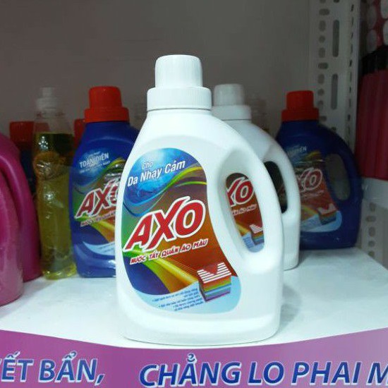 Nước giặt tẩy quần áo màu Axo hương thanh khiết 800ml