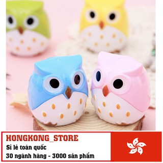 Gọt bút chì Cú Mèo siêu dễ thương - Gọt bút chì văn phòng phẩm 2 đầu gọt tiện dụng