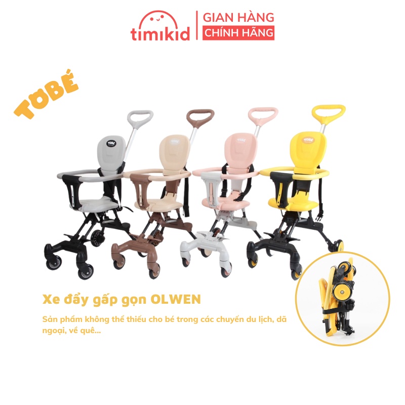 Xe Đẩy Gấp Gọn TOBÉ Cho Bé - Xe Gấp Gọn Siêu Nhẹ - Nhiều Màu - Từ 6 -36 Tháng