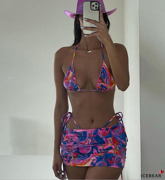 Set Chân Váy Và Áo Thun Tay Ngắn Thời Trang Quyến Rũ Cho Nữ