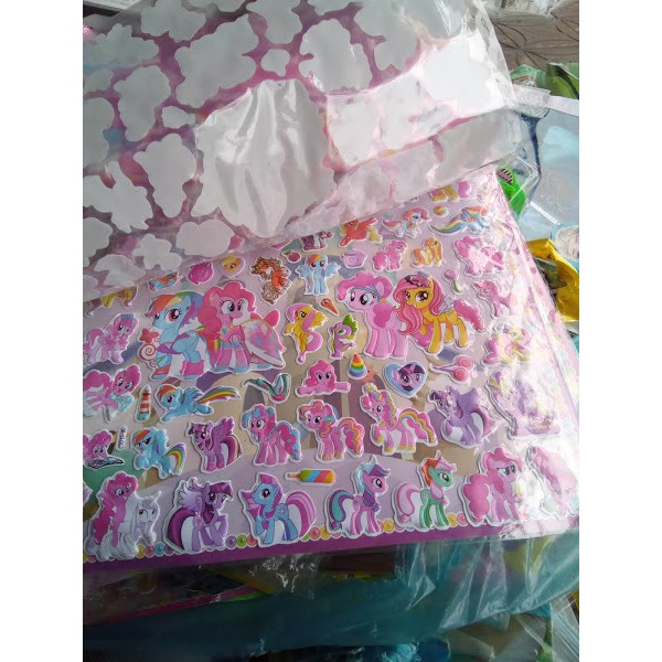 Đồ chơi hình dán ngựa pony  lớn