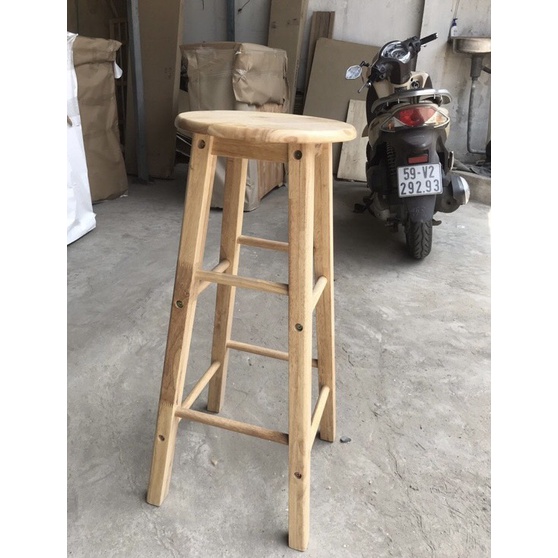 Ghế đôn gỗ cao su 100cm