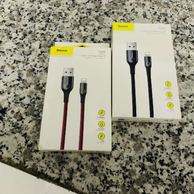 Dây Baseus sạc nhanh tự ngắt cho iphone 5/6/7/iphone X chính hãng