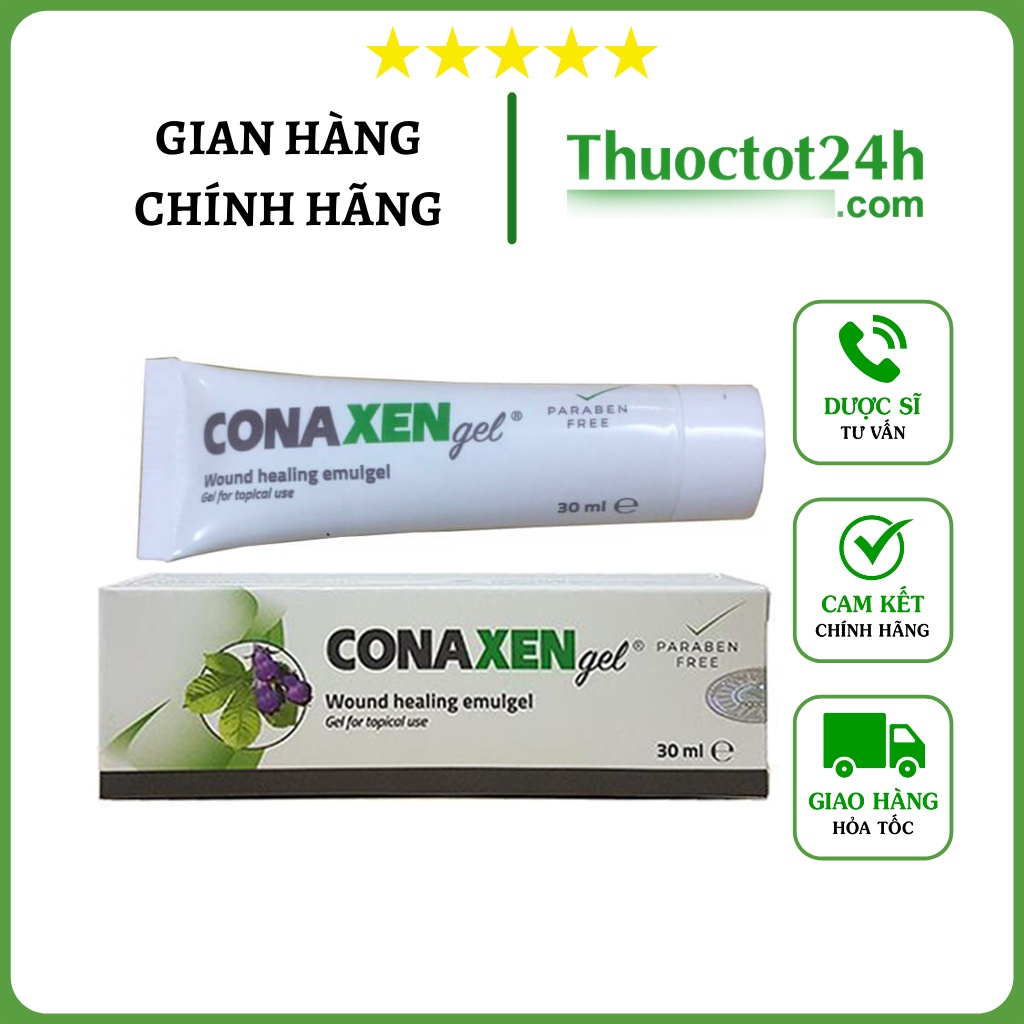 CONAXEN Gel - Gel Bôi Liền Vết Rạn Da, Vết Thương, Hỗ Trợ Chống Sẹo, Thâm - Tuýp 30ml