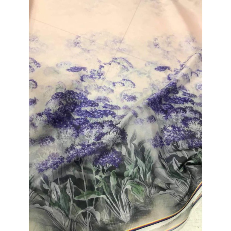 Vải tơ óng hoa chân