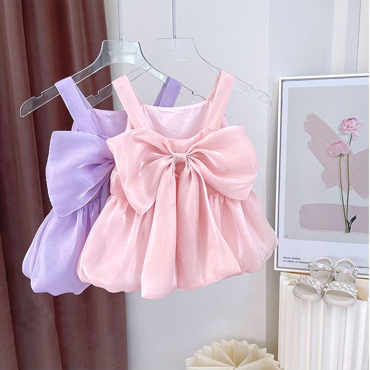 Áo Vest Trẻ Em Nơ 3D Mới 2022 Cô Gái Organza Ngọt Ngào Hàng Đầu