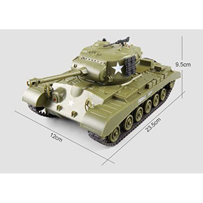 Xe Tank M26 điều khiển từ xa Pershing tỉ lệ 1:30, xe tăng điều khiển từ xa âm thanh sống động