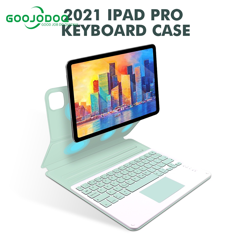 Vỏ bàn phím Bluetooth GOOJODOQ có touchpad thích hợp cho 11 2020 2021 2018 Air 4 10.9