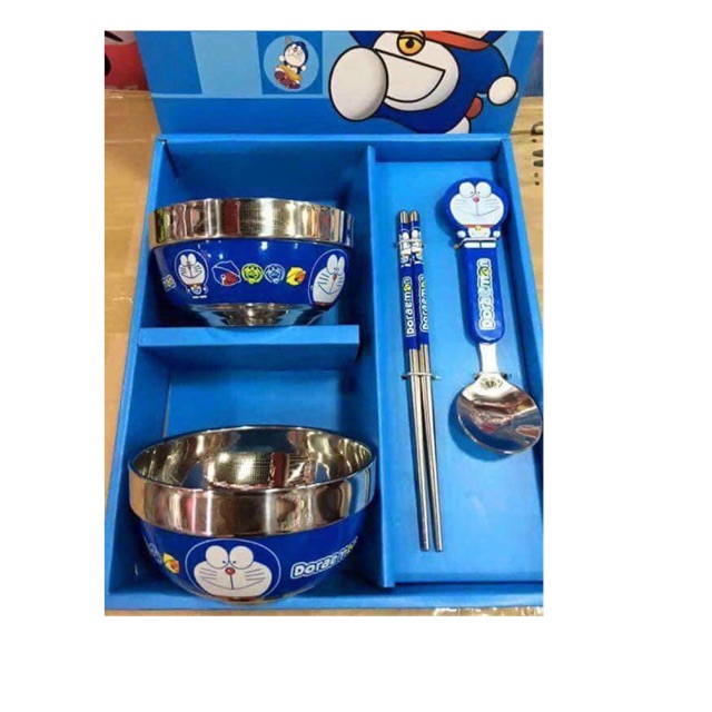 Bộ bát ăn Doremon và hellokitty