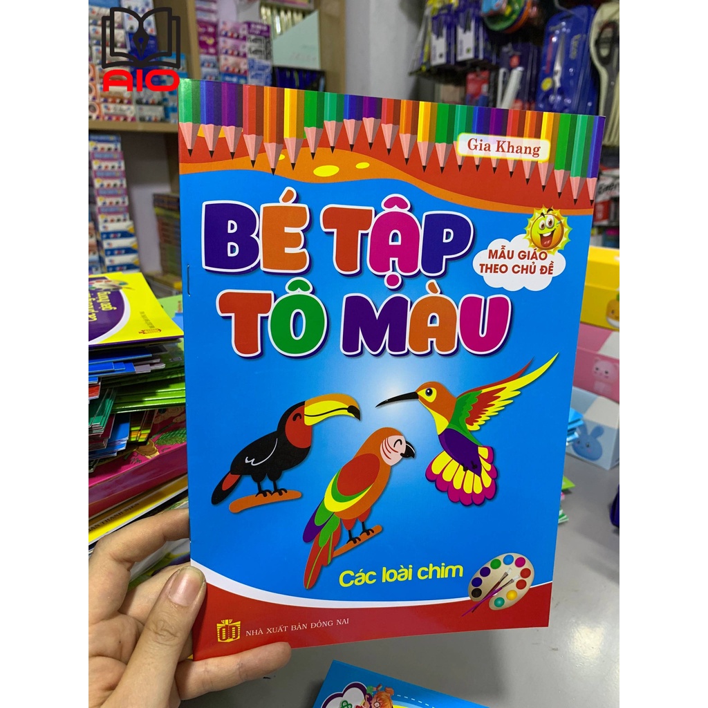 Bé tập tô màu - CÁC LOÀI CHIM