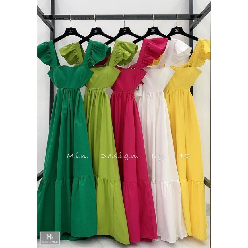 [ 𝐅𝐑𝐄𝐄 𝐒𝐇𝐈𝐏 ]  VÁY MAXI TACTA NỮ HỞ ÉO THẮT NƠ LƯNG CÁNH TIÊN ĐẦM XÒE