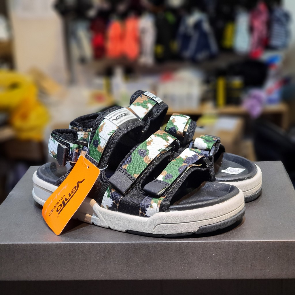 Sandal Vento chính hãng nam nữ SD-1001, Dép quai hậu tháo rời đế bằng, Giày quai dán đi học đi làm