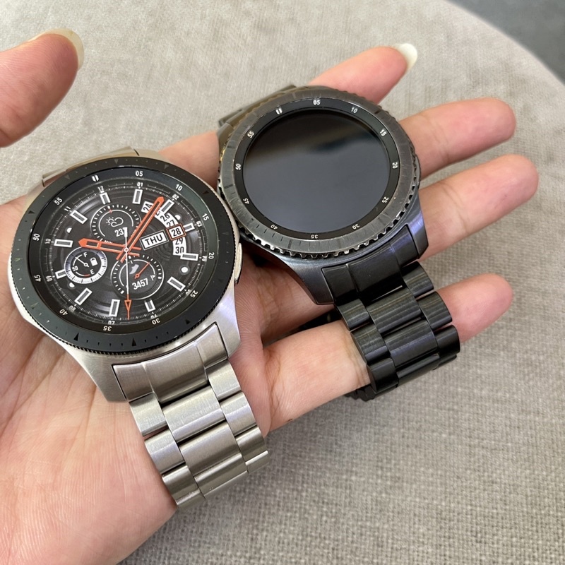 Dây thép ngàm cong Gear S3, Galaxy Watch 46