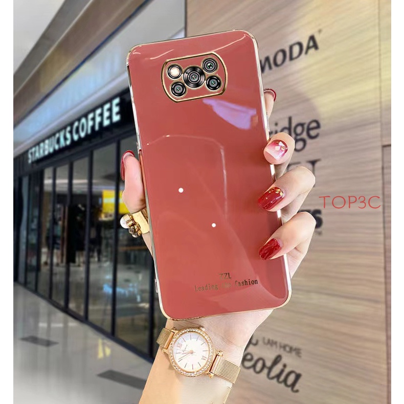 Ốp điện thoại poco X3 Pro Ốp Điện Thoại Cạnh Thẳng Thời Trang Cho Poco X3 NFc Poco X4 GT Poco X3 GT Poco M3 Poco M4 PRO Poco X3 GT Pcoc X4 PRO zb