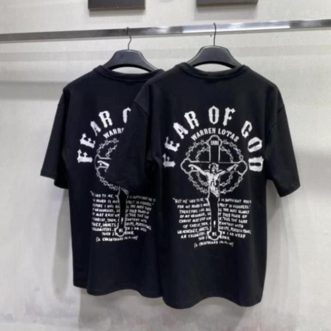 1hitshop Áo thun FOG Fear of God NBA Jesu, áo thun fear of god thánh giá unisex như hình cực đẹp