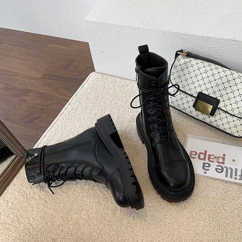 [ Order_video tự quay ] Boots siêu ngầu cao cổ khoá bên siêu ngầu dành cho các bạn nữ