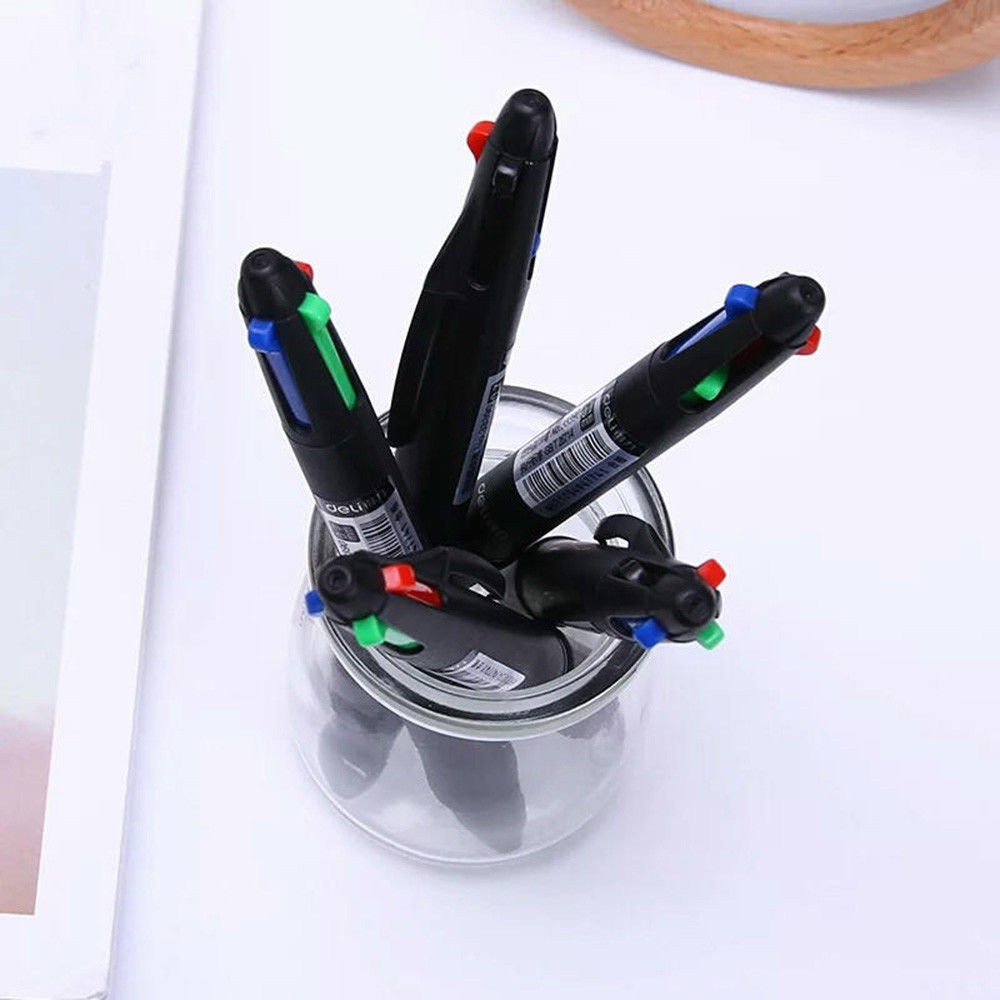 Set 2/5/8 bút bi 4 màu ngòi 0.7mm tiện dụng