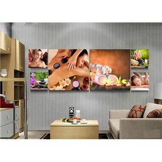 Tranh treo tường tranh ghép nghệ thuật Spa 15 BINBIN TNT337 (Tặng đinh 3 chân)
