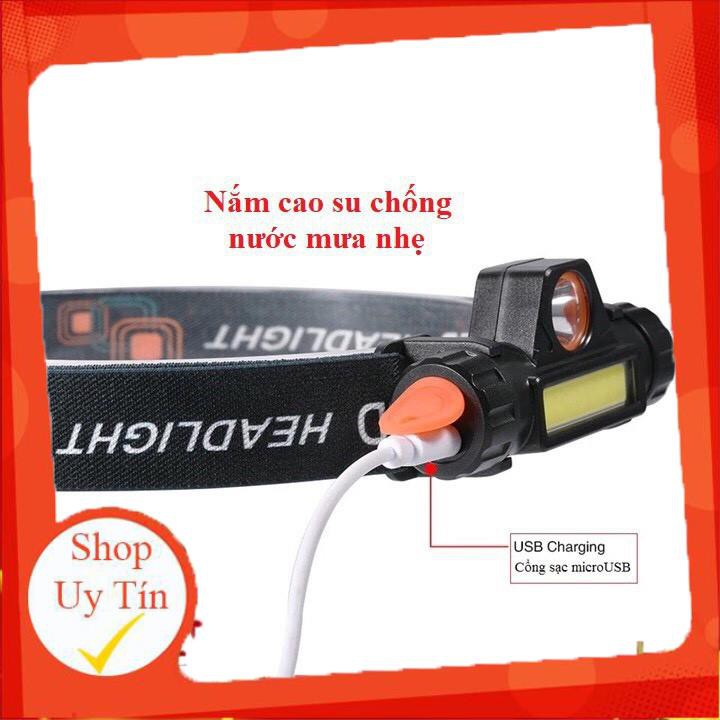 [Thanh Lý] Đèn Đội Đầu Mini Siêu Sáng, Đèn Pin Đội Đầu Mini Siêu Sáng 3in1 siêu tiết kiệm