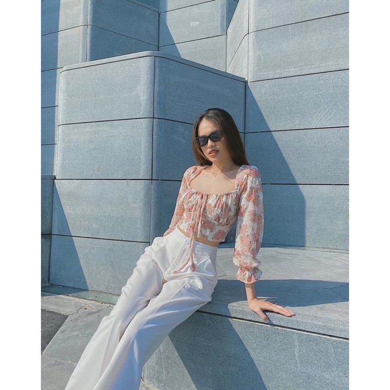 Áo croptop hoa Love Rose RÊVER