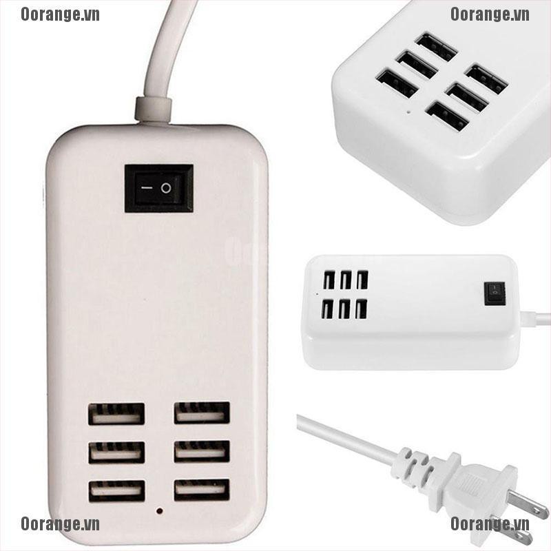 Ổ Cắm Điện Gắn Tường Tiện Lợi 4 / 6 AC USB