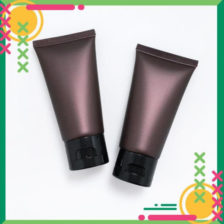 Tuýp Chiết Mỹ Phẩm ❤ RẺ VÔ ĐỊCH ❤ Tuýp Nhựa Nâu 100ml nắp lật chiết mỹ phẩm , phụ kiện du lịch