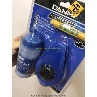 Bật Mực (Búng Mực) Dùng Trong Thi Công Xây Dựng Gồm 3 Món - Dây Chỉ 15M DANNI