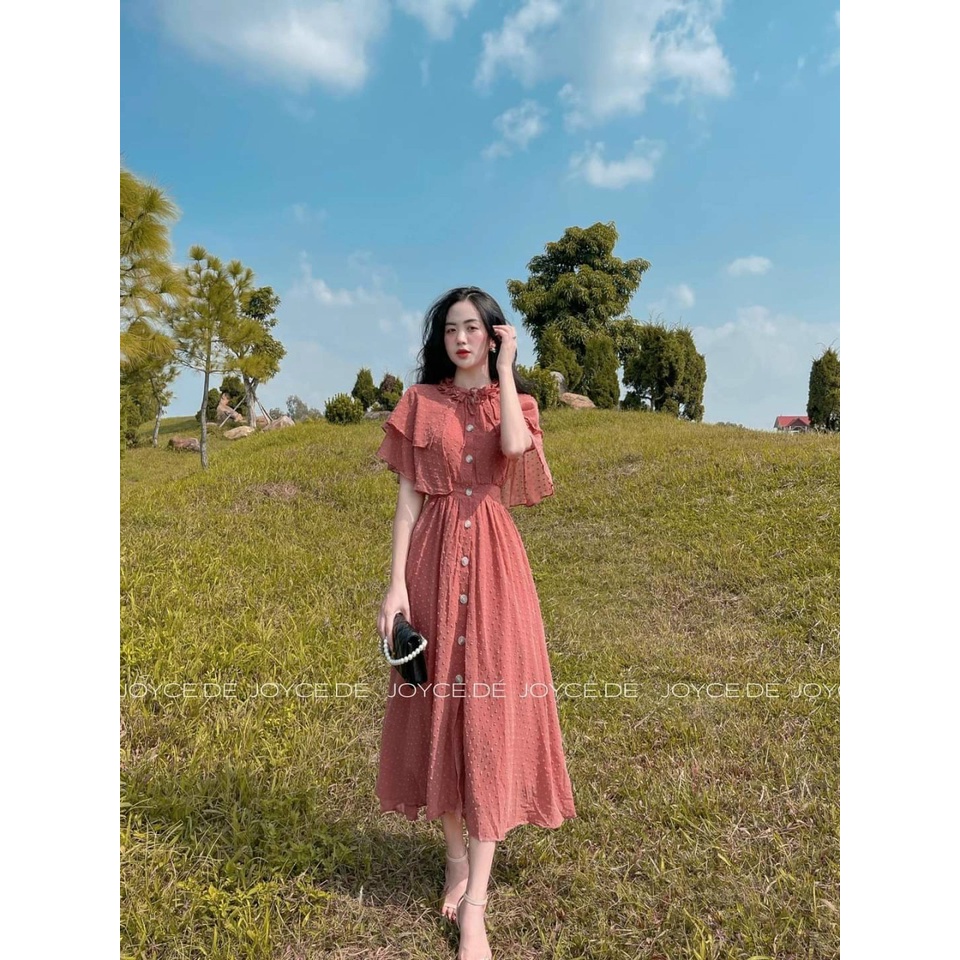 Váy thiết kế tiểu thư,váy công chúa đính cúc xinh xắn | BigBuy360 - bigbuy360.vn