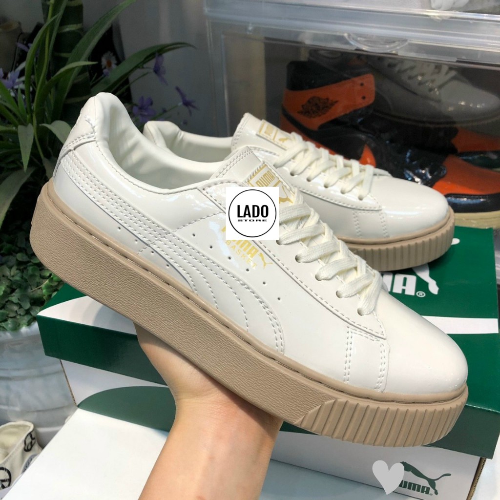 Giầy Đế Nâu Da Bóng Thể Thao Sneaker Nữ Zep 11 TQ Êm Nhẹ Năng Động