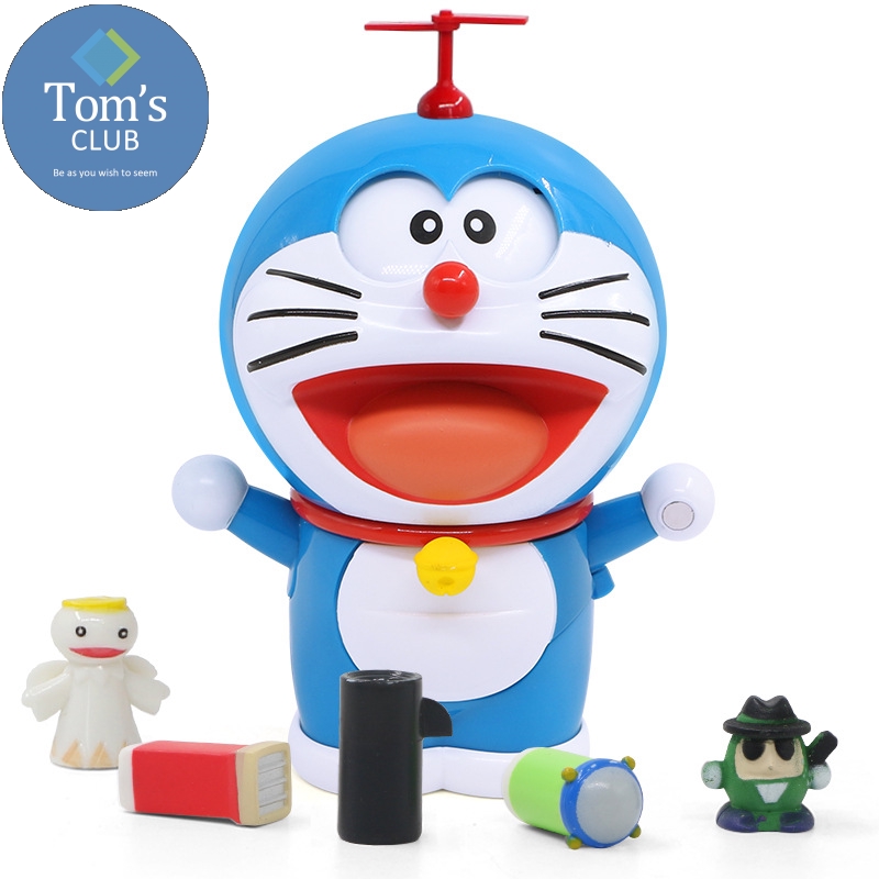 Anime Doraemon Figures Robot Face/Eyes Changeable Action Figure Collection Toys for Kids