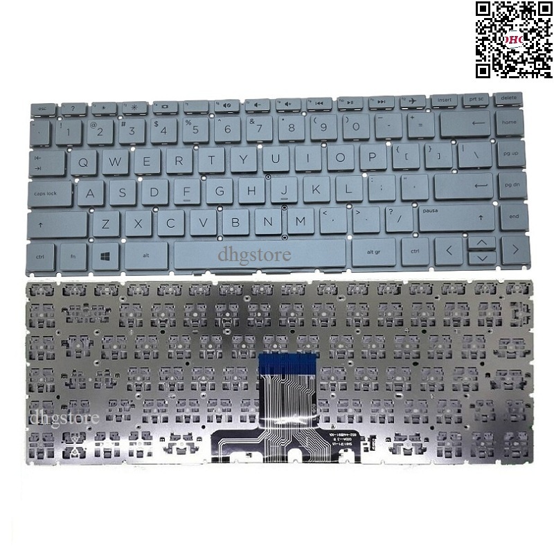 Bàn phím laptop HP Pavilion 14-DA, 14-CE, 14-CK, 14-CM, 14-CS, 14-CD, 14-DF, 14-DH, 14-DK, 14-MA, 14-CR, 14-DG Màu Bạc