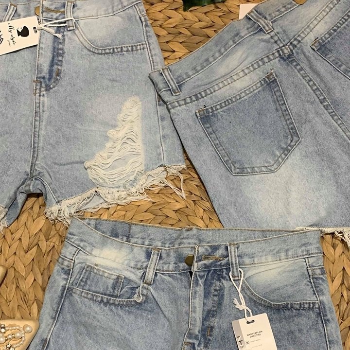 [ xả kho ] HS Quần sooc jeans rách