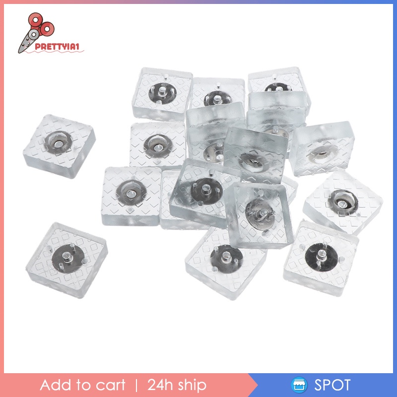 Set 20 Miếng Silicone Lót Chân Bàn Ghế Gỗ Chống Trượt Prettyia1