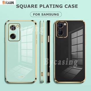 Ốp Điện Thoại Cao Su Mềm Mặt Vuông Mạ 6D Sang Trọng Cho Samsung A52s A32 A72 A22 A21S A12 A31 A20S A02S A50 A11 M12