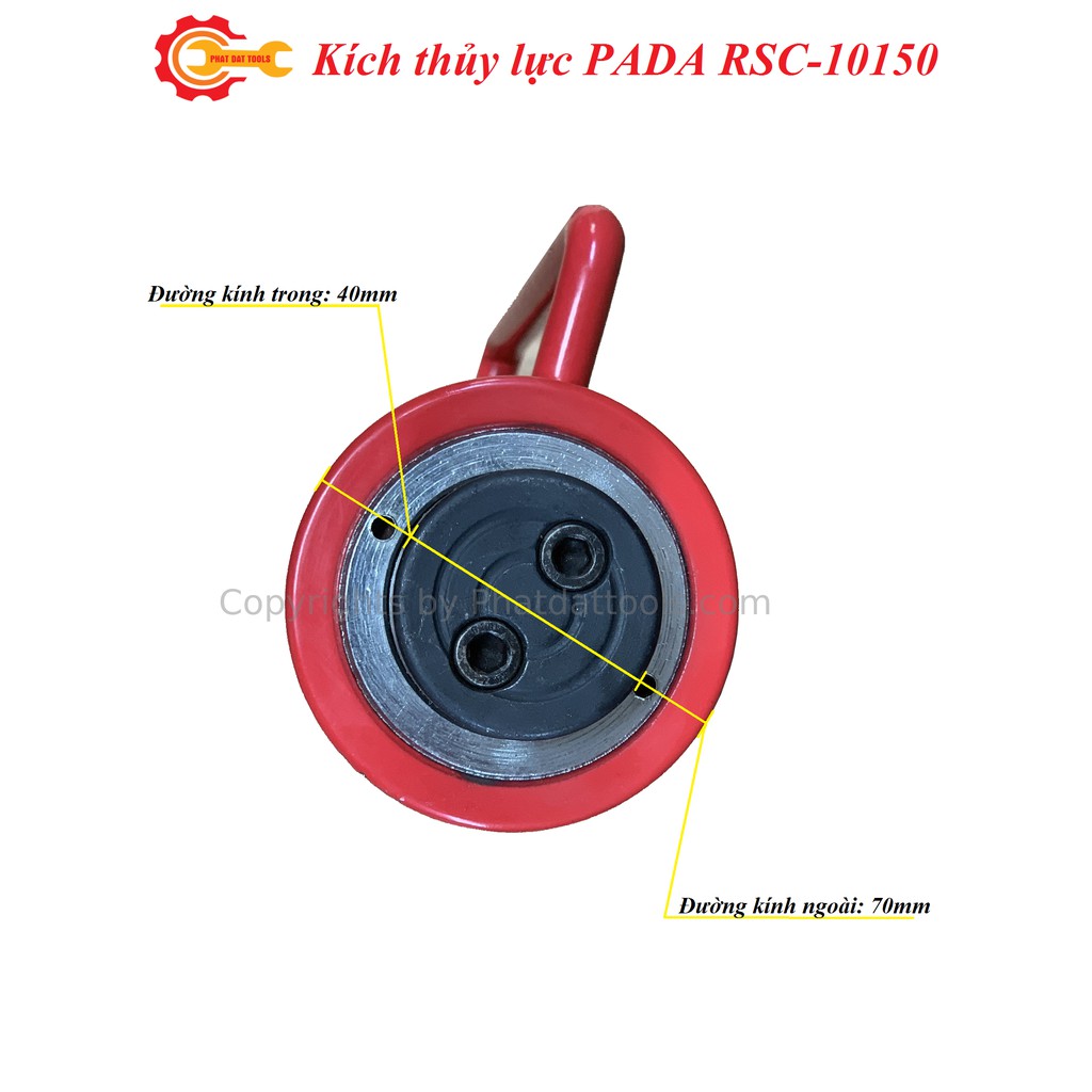 Kích thủy lực PADA RSC10150-Kích 1 chiều-Kích 10 tấn hành trình 150-Bảo hành 6 tháng