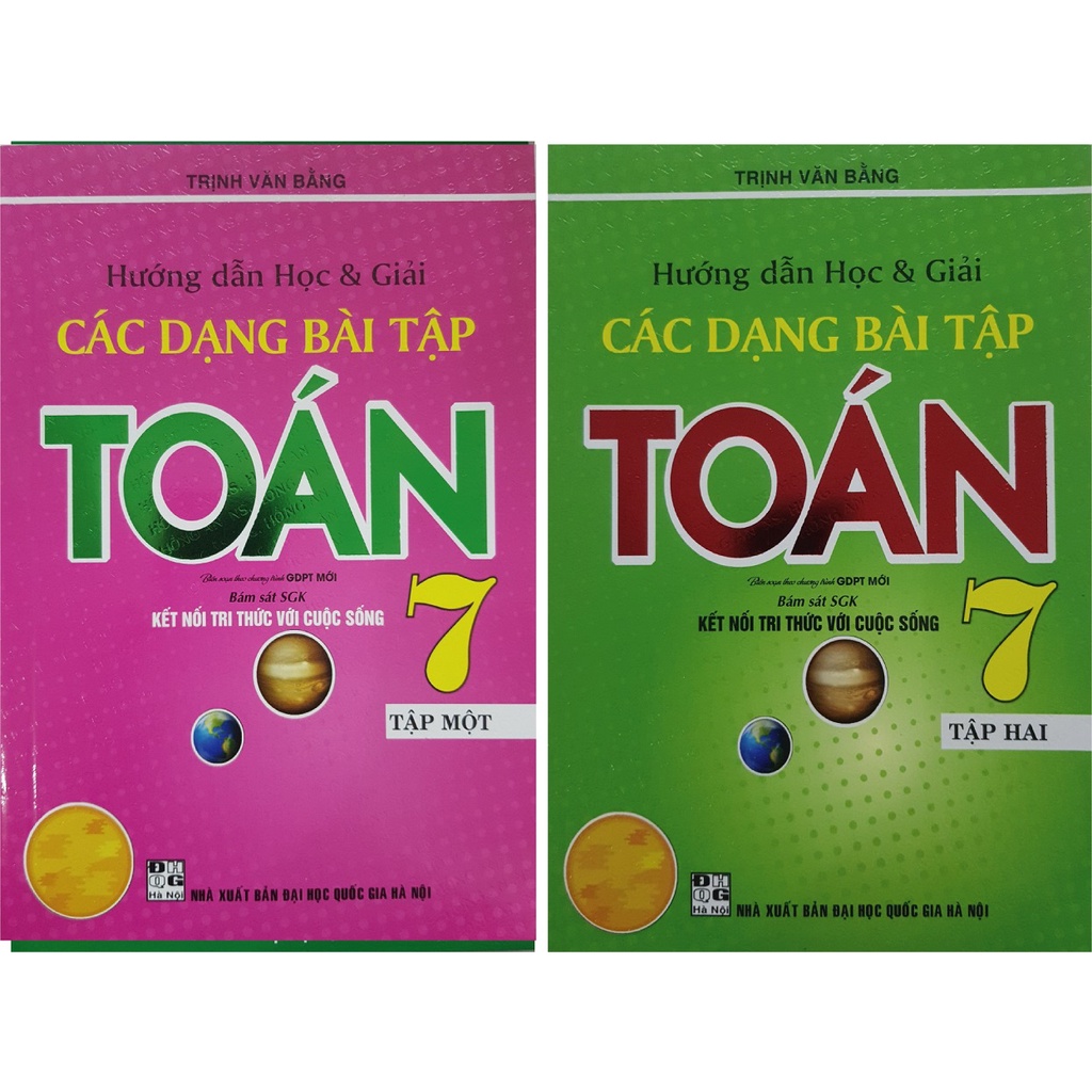 Sách - Hướng dẫn học và giải các dạng bài tập Toán 7 (Hai tập) - Bám sát SGK Kết Nối