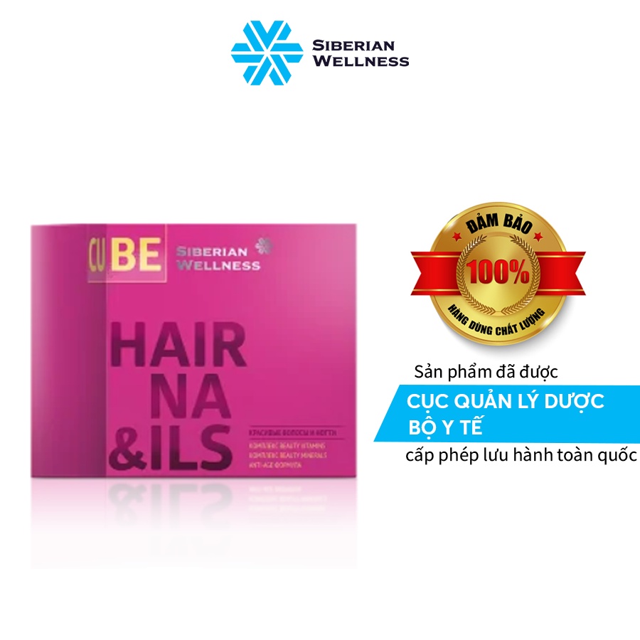 Viên uống kích thích mọc tóc và móng 3D Hair &amp; Nails Cube - SIBERIAN WELLNESS