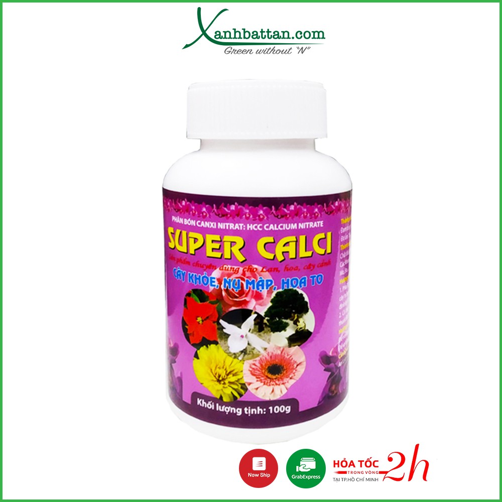 Phân Bón Super Canxi Nitrate  Kích Rễ, Cây Khỏe, Hạn Chế Rụng Hoa Cho Phong Lan